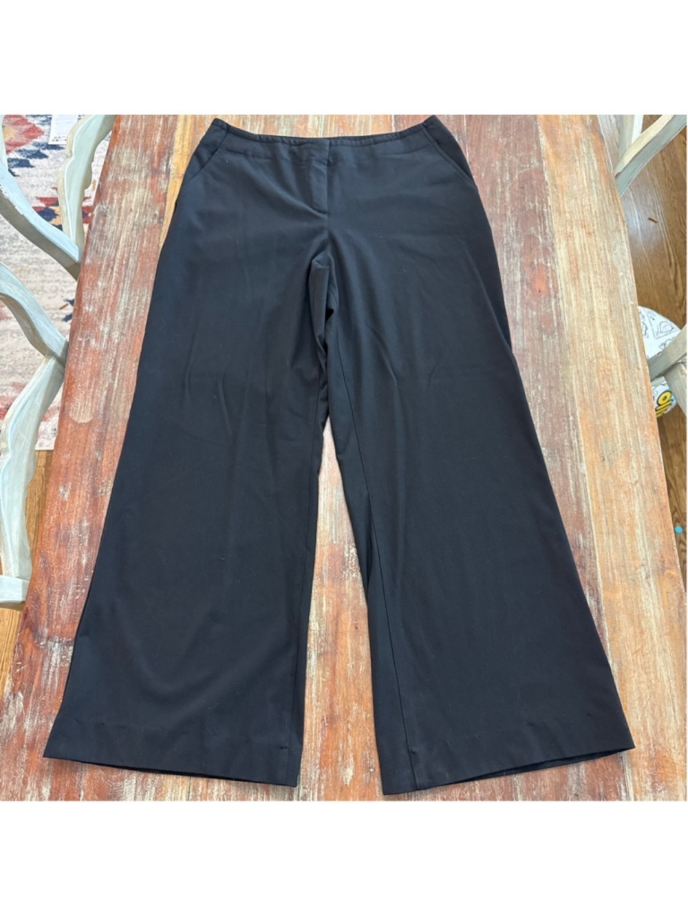 J. Jill Black Wide Leg Trousers Size 14